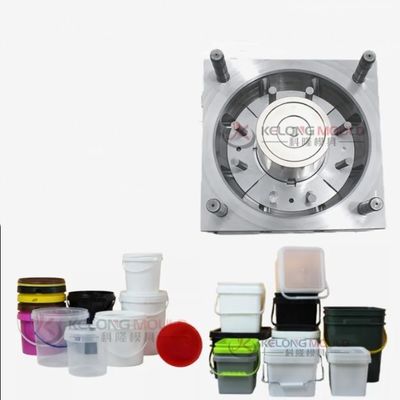 4L 10L 20L Plastic Round Bucket Mould PP Paint Bucket Injection Mould